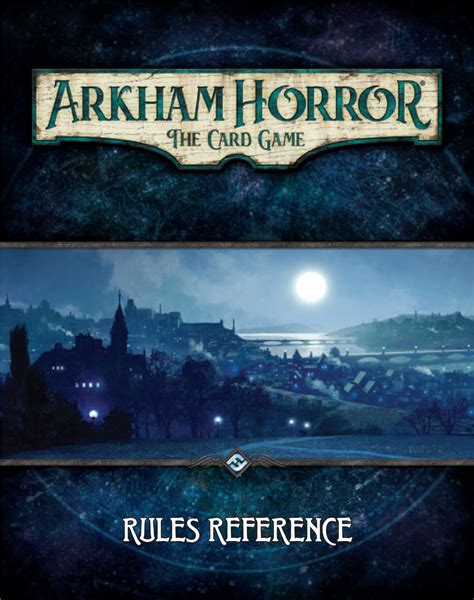 arkham horror card game rules pdf|RULES REFERENCE .